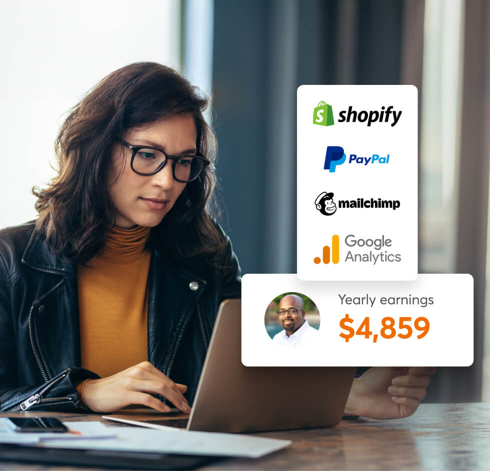 Connect with the right tools for your coaching business: Shopify, Paypal, Bancontact, Mailchimp, Google Analytics, Zapier.