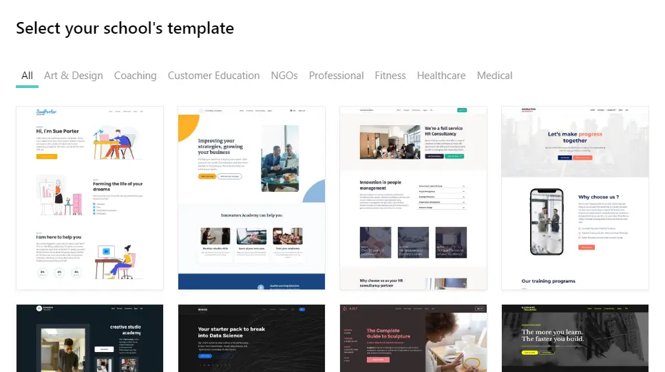 How To Create an eLearning Website with Templates Examples