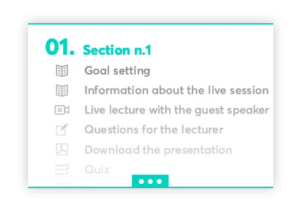How to structure invited talks into an online course.