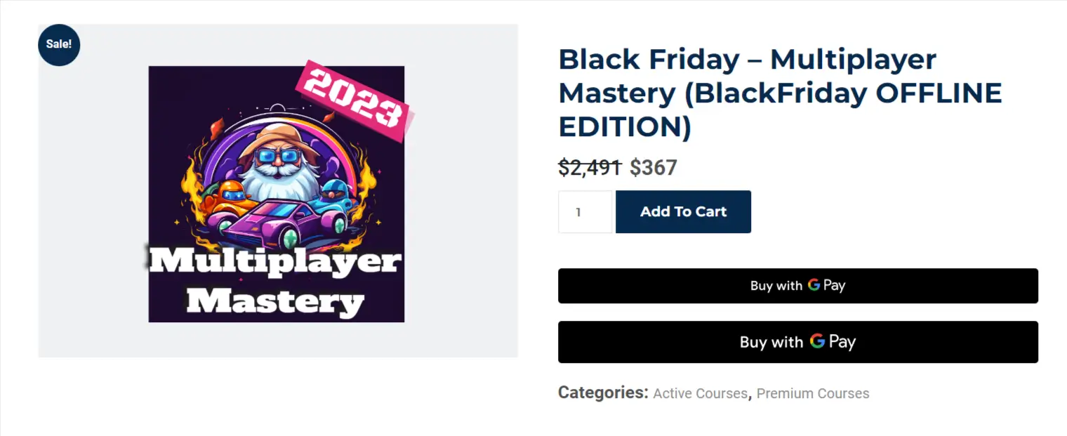 Black Friday Multiplayer Mastery Black Friday Offline Edition course special offer on sale