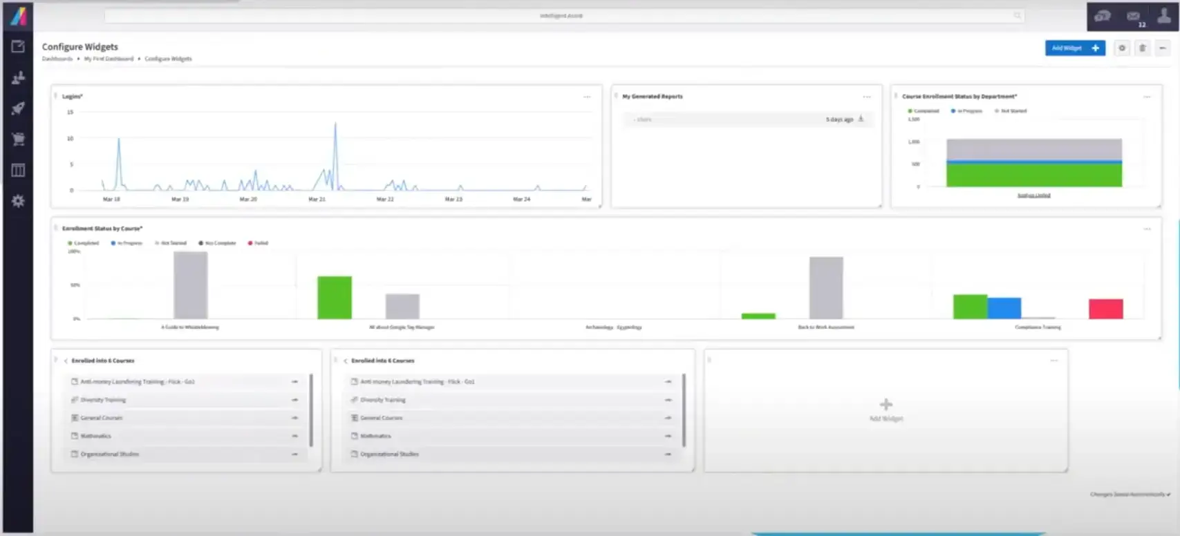 A snapshot of the Absorb LMS user interface for course creators.